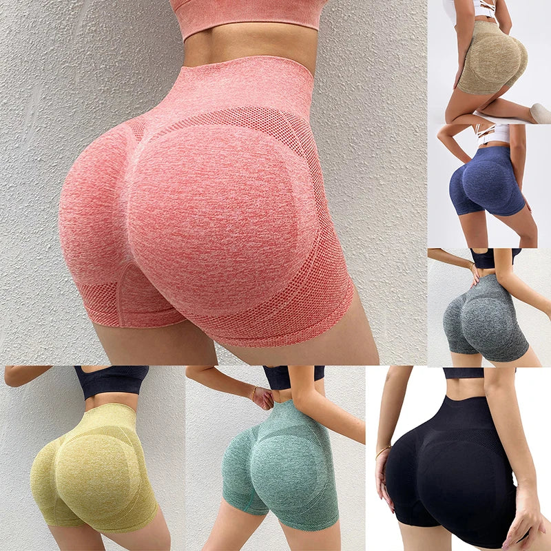 Short de sport pour femme, nouveau, adapté au cyclisme, au jogging et au fitness, taille haute avec effet push-up, legging pour femme, vêtement de yoga pour femme
