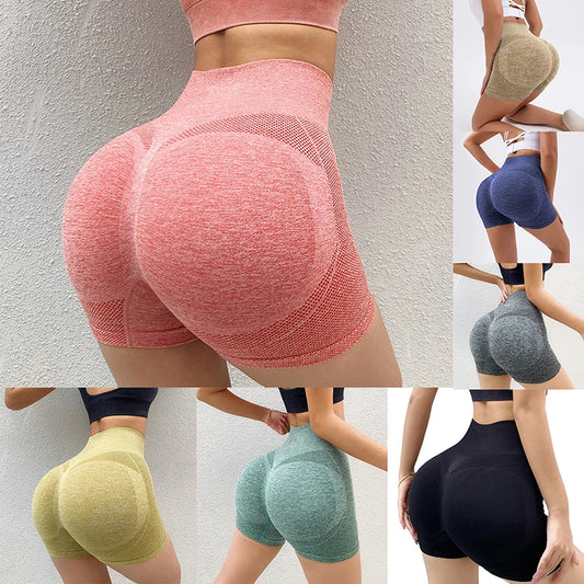 Short de sport pour femme, nouveau, adapté au cyclisme, au jogging et au fitness, taille haute avec effet push-up, legging pour femme, vêtement de yoga pour femme